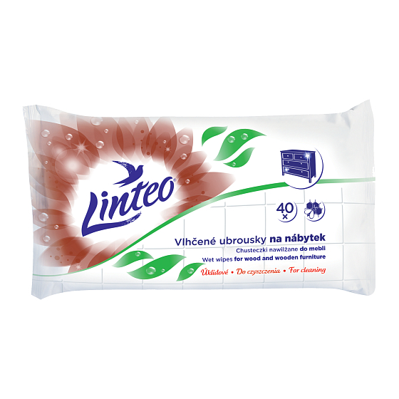 Linteo Furniture reinigt Feuchttücher mit natürlichem Bienenwachs 40 Stück