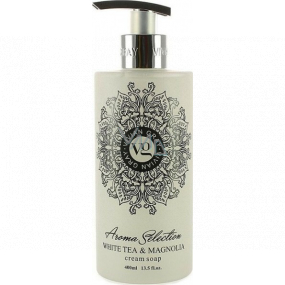 Vivian Grey Aroma Selection Luxus-Flüssigseife White Tea & Magnolia mit einem 400-ml-Spender