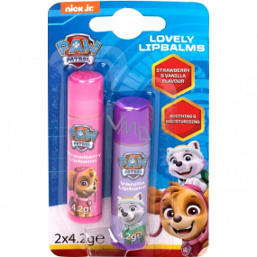 Paw Patrol Paw Patrol Vanille & Erdbeer Lippenbalsam für Kinder 2 x 4,2 g