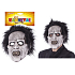 Rappa Halloween Zombie Maske mit 1 Stück Haar