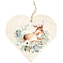 Bohemia Gifts Dekoratives Herz aus Holz mit Druck Jelinek 12 cm