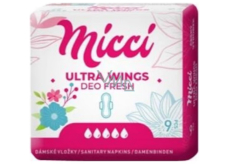 Micci Ultra Wings Deo Intim Pads mit Flügeln 9 Stück