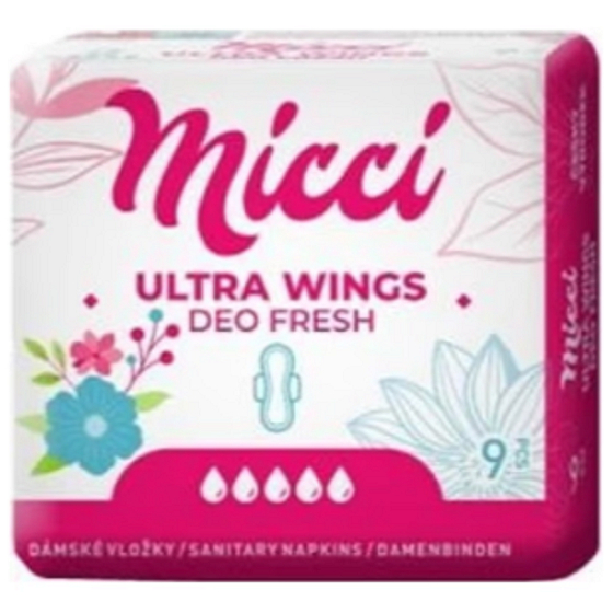 Micci Ultra Wings Deo Intim Pads mit Flügeln 9 Stück