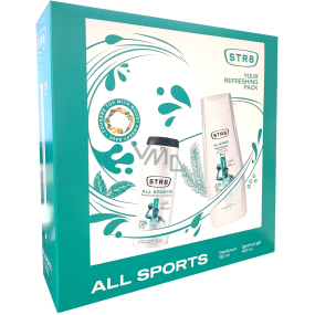Str8 All Sports Antitranspirant Deodorant Spray 150 ml + Duschgel 400 ml, Kosmetikset für Männer