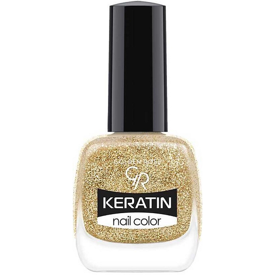 Golden Rose Keratin Nail Color Glitter Nagellack 406 10,5 ml
