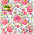 Nekupto Papierservietten 3 Schichten 33 x 33 cm 20 Stück Rosa Blumen