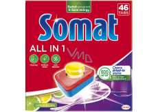 Somat All in 1 Zitrone & Limette Geschirrspültabletten 46 Stück