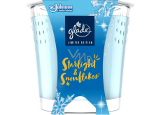 Glade Starlight & Snowflakes mit dem Duft von Winternächten und Schneeflocken Duftkerze im Glas, Brenndauer bis zu 38 Stunden 129 g