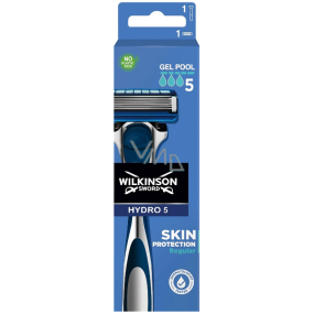 Wilkinson Hydro 5 Gel Pool Regular Rasierer 5 Klingen für Männer 1 Stück Wilkinson Hydro 5 Gel Pool Regular Rasierer 5 Klingen für Männer 1 Stück