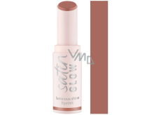 Essence Satin Glow lesklá rtěnka 01 Whole Latte Love 3,5 g