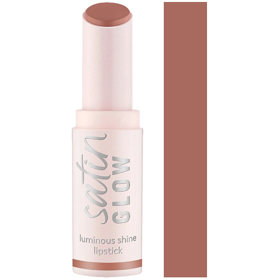 Essence Satin Glow lesklá rtěnka 01 Whole Latte Love 3,5 g