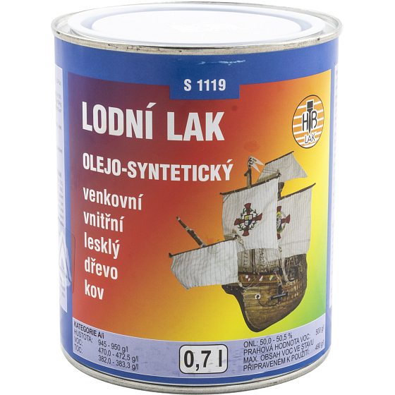 HB-Lak S1119, Bootslack, transparenter Lack für Boote, 700 ml