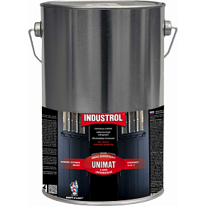 INDUSTROL Unimat Deckfarbe für Holz und Metall S2075, 1999 schwarz, 4 l