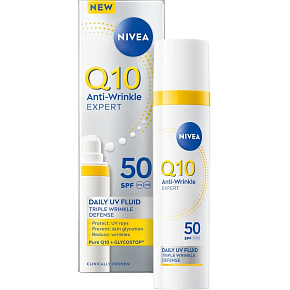 Nivea Q10 UV Fluid OF 50 Tagescreme gegen Falten, 40 ml