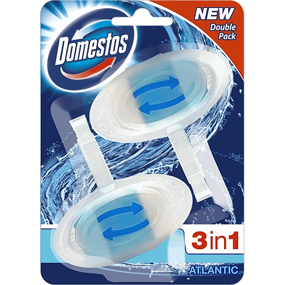 Domestos 3in1 Atlantic WC Toilettenblock 2 x 40 g