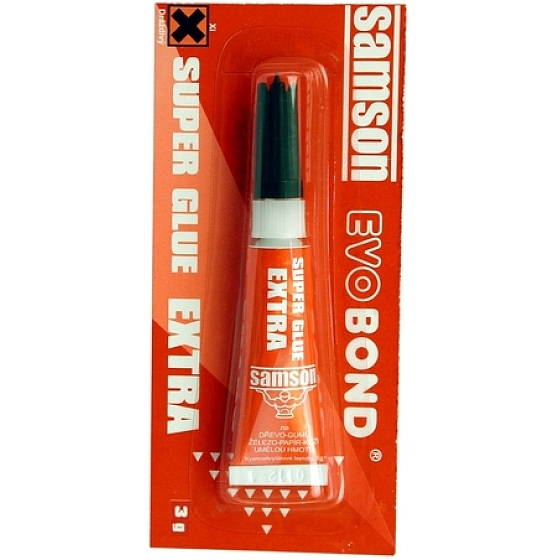 Samson Super Glue flüssiger Sekundenkleber rot 3 g