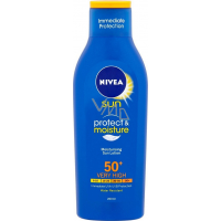 Nivea Sun Protect & Moisture OF50 + feuchtigkeitsspendende Sonnencreme 200 ml