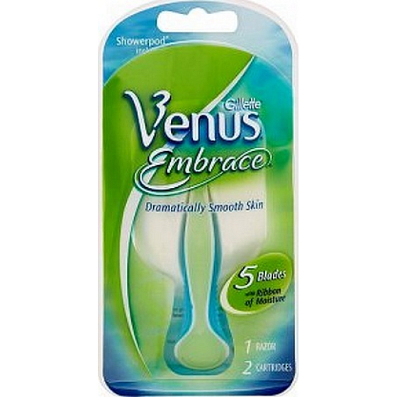 Gillette Venus Umarmungsrasierer 5 Klingen + Ersatzkopf 2 Stück für Frauen