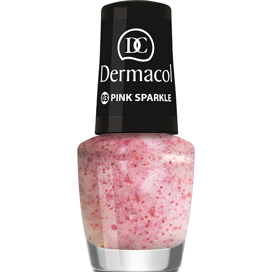 Dermacol Nagellack mit Effekt Nagellack mit Effekt 03 Pink Sparkle 5 ml
