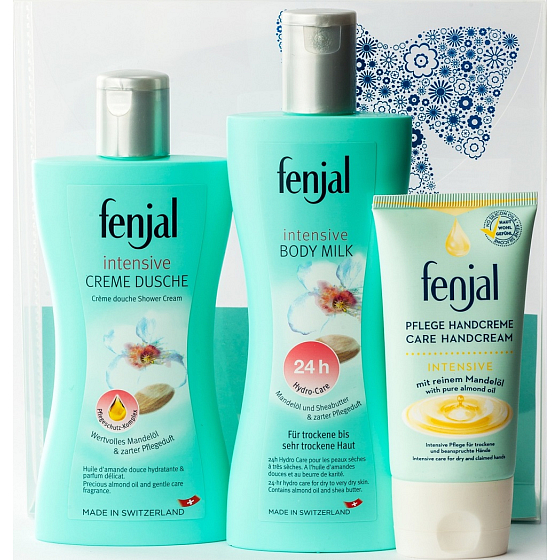 Fenjal Intensive Duschcreme 200 ml + Körperlotion 200 ml + Handcreme 75 ml, Kosmetikset