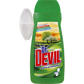 Dr. Devil Apple Fresh, WC Gel + Halter, 400 ml Dr. Devil Apple Fresh, WC Gel + Halter, 400 ml