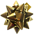 Nekupto Starfish mittleres Luxusgold, Goldstreifen 6,5 cm