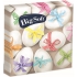 Big Soft Paper Servietten 2-lagig 33 x 33 cm 20 Stück Ostereier mit farbigem Band