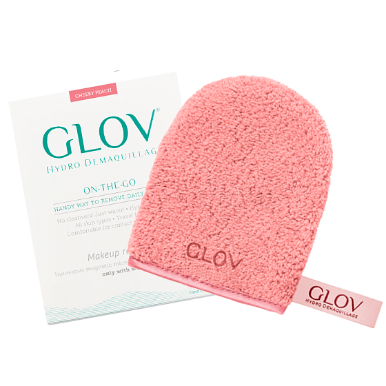 Glov Hydro Demaquillage Unterwegs Make-up-Handschuhe für freche Pfirsiche 1 Stück