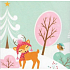 Nekupto Weihnachtsgeschenkkarte Pink Tree 6,5 x 6,5 cm 6 Stück