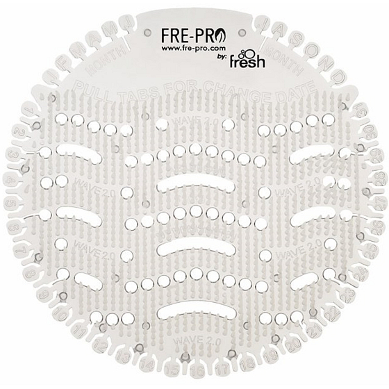 Fre Pro Wave Honig und Kräuter duftendes Urinal-Sieb weiß 19 x 20,3 x 1,9 cm 52 g