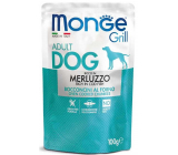 Monge Dog Grill Kabeljau Tasche 100 g