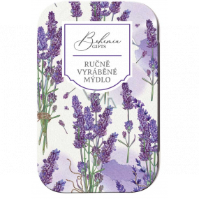 Böhmen Geschenke Lavendel handgemachte Toilettenseife mit Glycerin in einer Blechdose 80 g