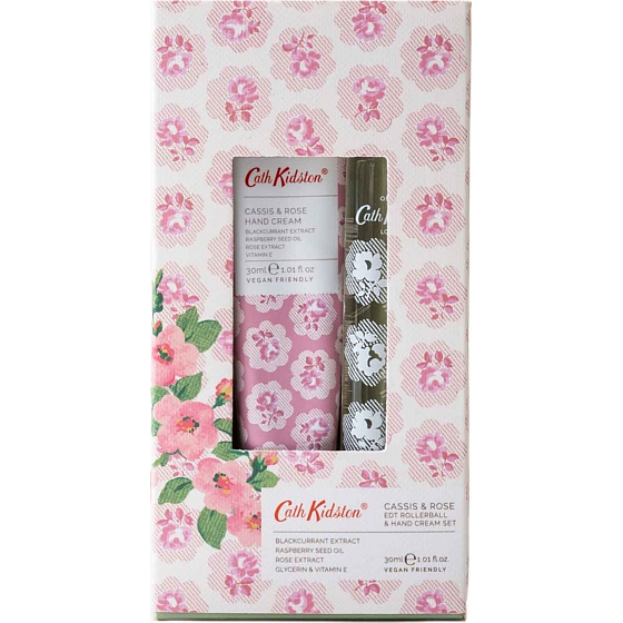 Heathcote & Ivory Freston Cassis Parfümwasser zum Aufrollen für Frauen 15 ml + Handcreme 30 ml, Geschenkset