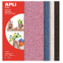 Apli-Schaum mit Glitzer (pink, blau, silber, schwarz) 210 x 297 x 2 mm A4 4 Blatt