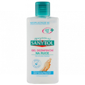 Sanytol Sensitive Handdesinfektionsgel, feuchtigkeitsspendend, tötet Viren und Bakterien 75 ml (AH1N1)