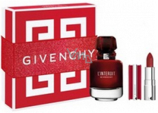 Givenchy L'Interdit Eau de Parfum Rouge Eau de Parfum für Damen 50 ml + Le Rouge Deep Velvet Mini-Lippenstift N°37 Rouge Grainé 1,5 g, Geschenkset für Damen