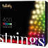 Twinkly Strings Special Edition smarte Glühbirnen 400 Stück pro Baum gesteuert über App farbig 32 m