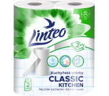 Linteo Classic 2-lagige Küchenpapierhandtücher, 2× 9,3 m, 2 Rollen
