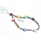 Anti-Verlust-Handy-Anhänger mit Perlen, Obst, Liebe, Umfang 26,5 cm