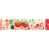 Fensterfolie ohne Klebestreifen Fruchtmelone 64 x 15 cm 1 Blatt