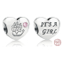 Charme Sterling Silber 925 Ich liebe mein kleines Mädchen My Little Baby, Perle Herz am Armband Familie