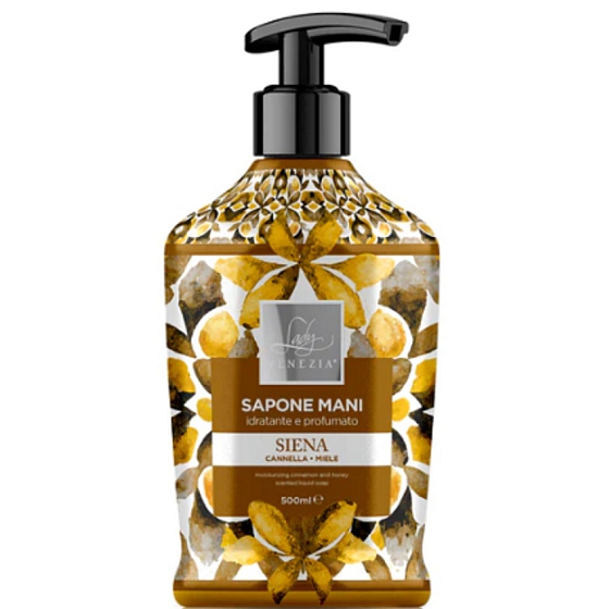 Lady Venezia Siena Cannella & Miele - Zimt und Honig Flüssigseife 500 ml Spender
