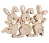 Kaninchen aus Holz 18 x 12 cm