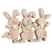 Kaninchen aus Holz 18 x 12 cm