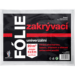 BALTOOL universelle Abdeckfolie, 30 µ, 20 m², 4 × 5 m