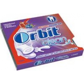 Wrigleys Orbit Blaubeer- und Granatapfelzuckerfreie Gummidragees 9 Stück Wrigleys Orbit Blaubeer- und Granatapfelzuckerfreie Gummidragees 9 Stück