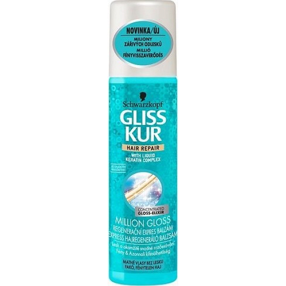 Gliss Kur Million Gloss Regenerierender Express Haarbalsam 200 ml
