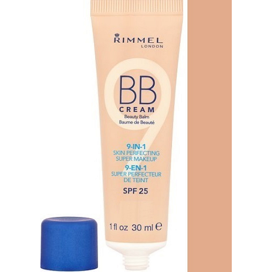 Rimmel London BB Cream 9in1 Super Makeup BB Cream 002 Mittel 30 ml