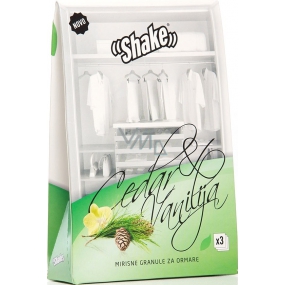 Shake Fragrance Closet Sachets Zedern- und Vanille-Duftbeutel in einem dreiteiligen Schrank