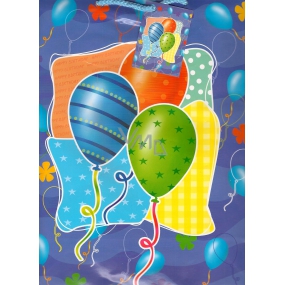 Nekupto Geschenk Papiertüte 32,5 x 26 x 13 cm Luftballons 1 Stück 845 40 BL